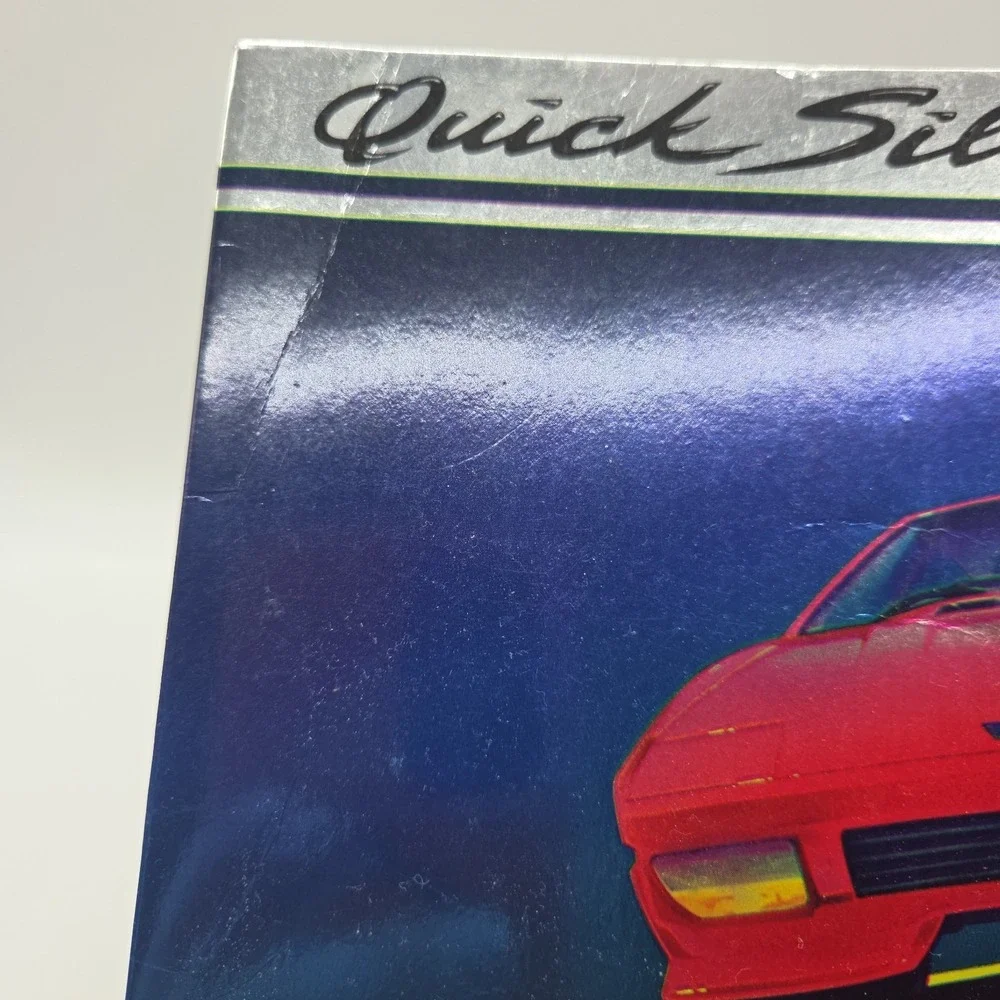 Shiny Vintage 1980s Mead Quick Silver Folders Rainbow Horse & Sports Car Retro